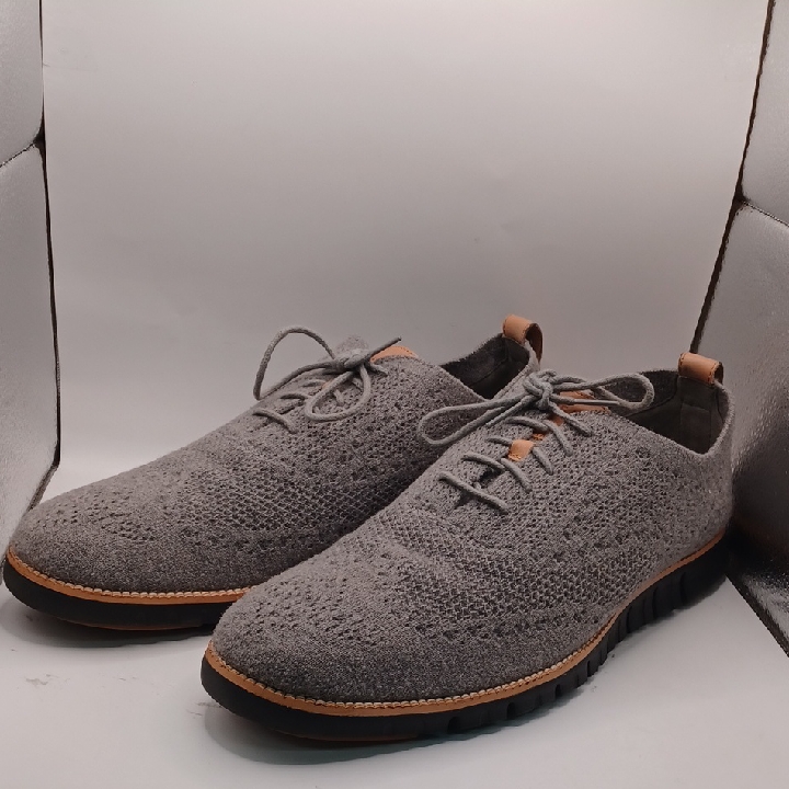 New Cole Haan Zerogrand Wingtip Oxford Ironstone Gray Stitcglite Men Size 13 Us